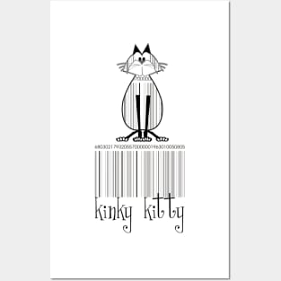 KINKY KITTY - Kinky Barcode Posters and Art